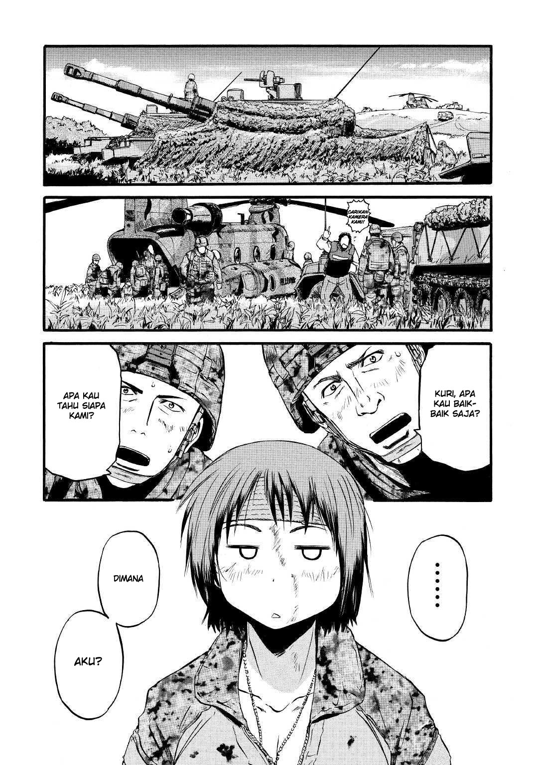 Gate – Jietai Kare no Chi nite Kaku Tatakeri Chapter 89 Gambar 31