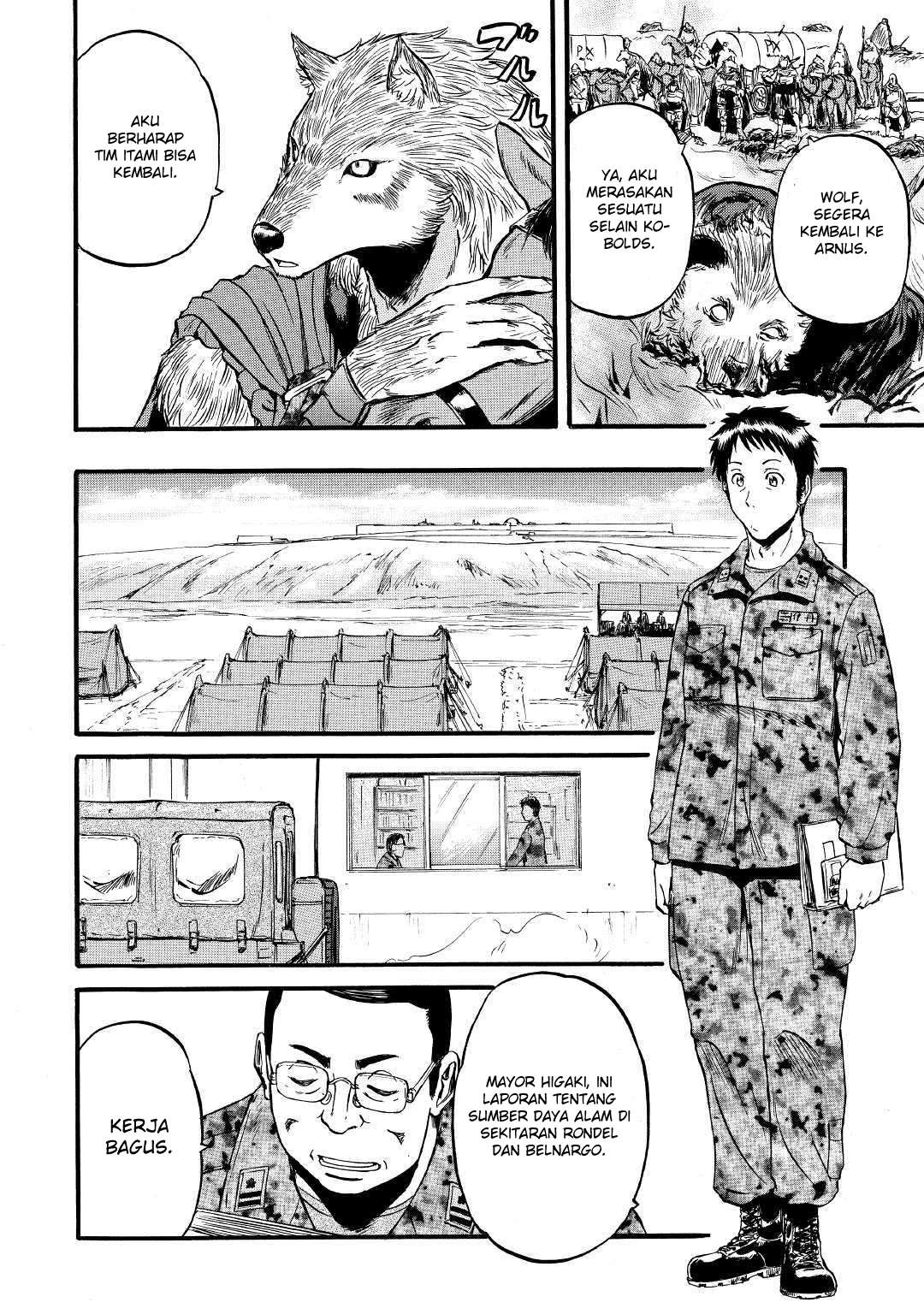 Gate – Jietai Kare no Chi nite Kaku Tatakeri Chapter 86 Gambar 22