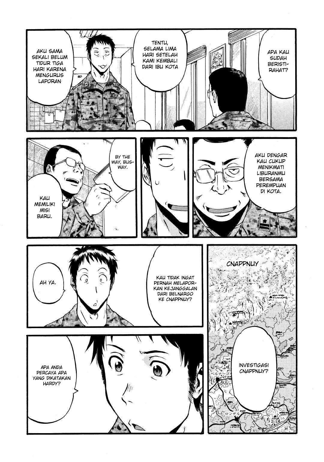 Gate – Jietai Kare no Chi nite Kaku Tatakeri Chapter 86 Gambar 23