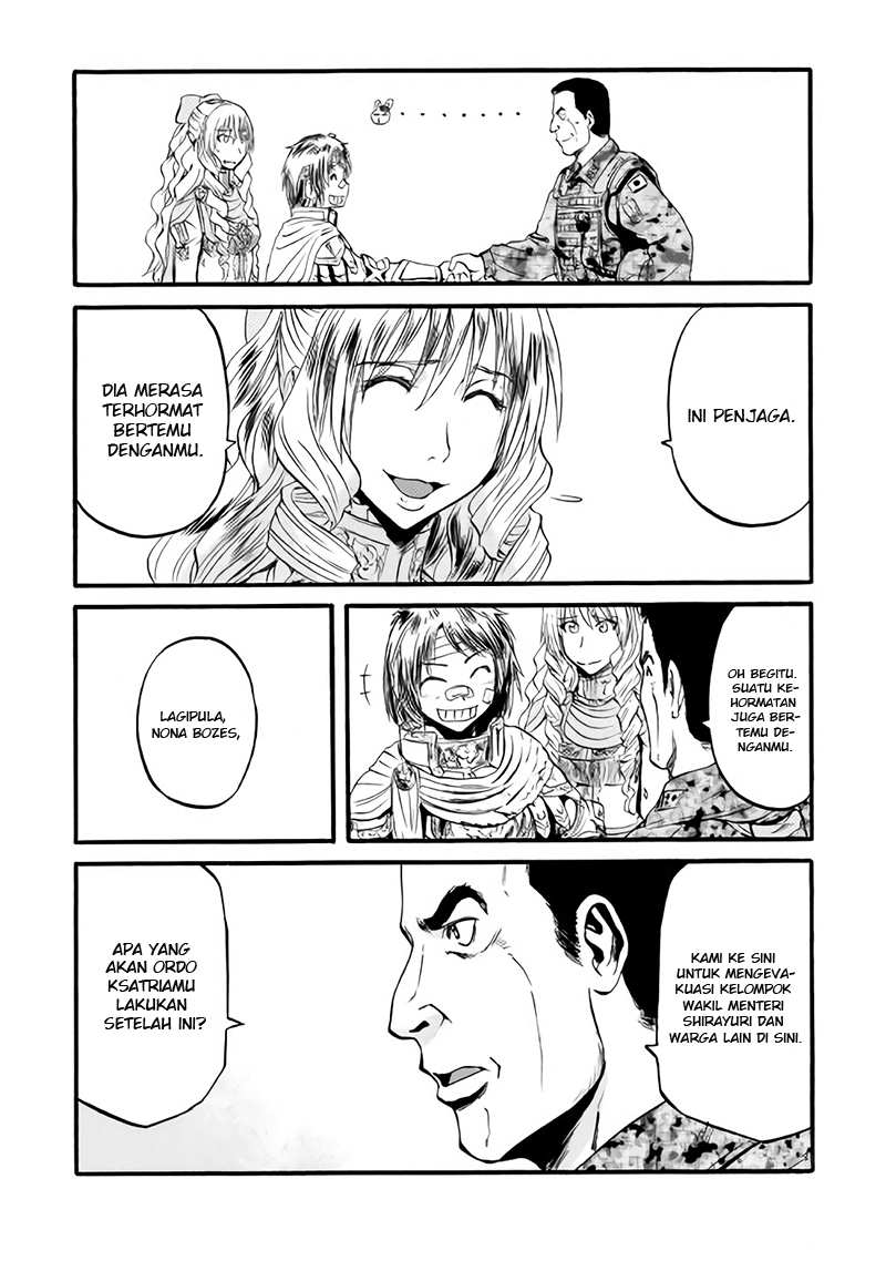 Gate – Jietai Kare no Chi nite Kaku Tatakeri Chapter 78 Gambar 29