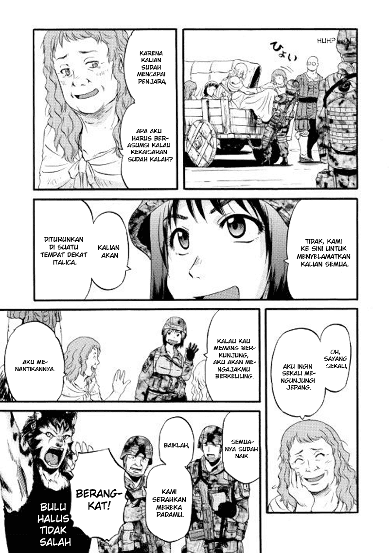 Gate – Jietai Kare no Chi nite Kaku Tatakeri Chapter 77 Gambar 14