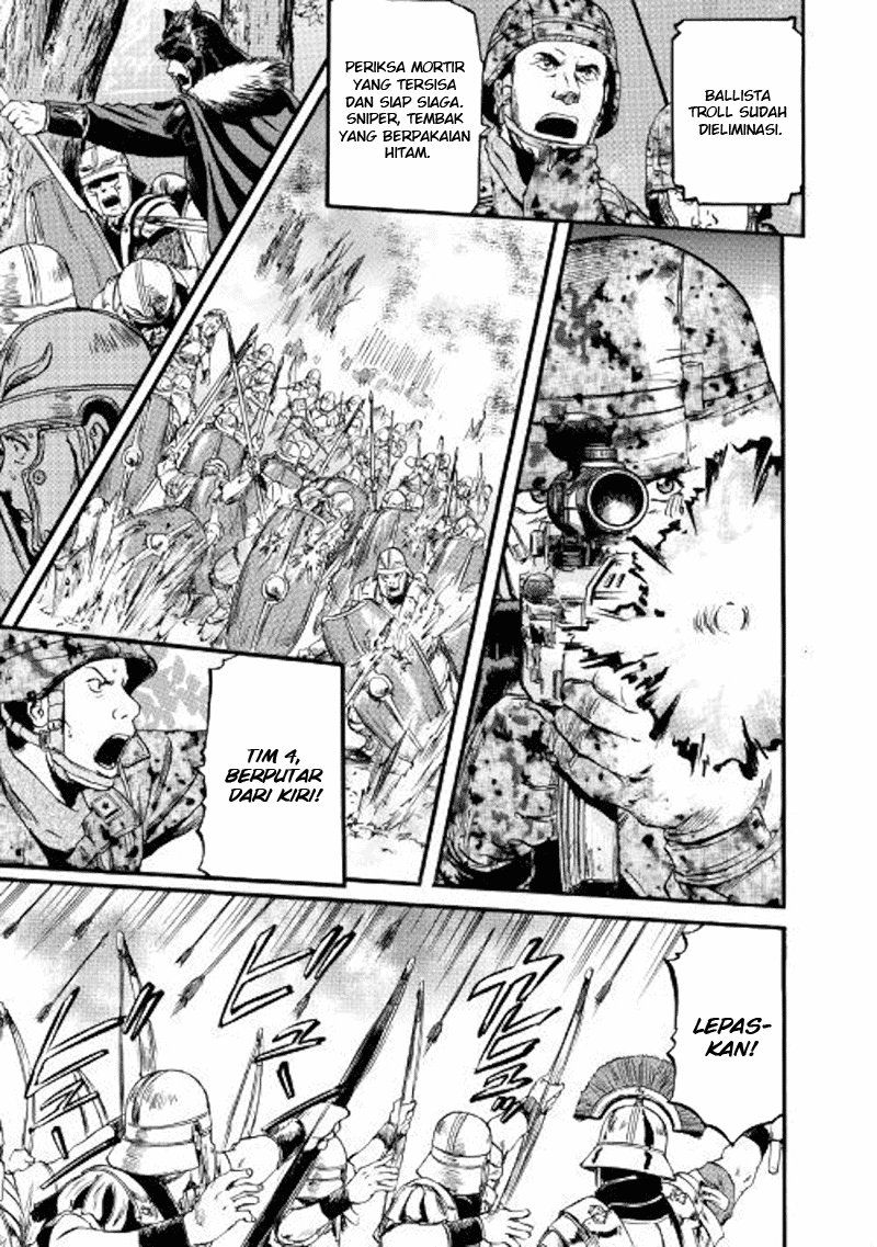 Gate – Jietai Kare no Chi nite Kaku Tatakeri Chapter 77 Gambar 30