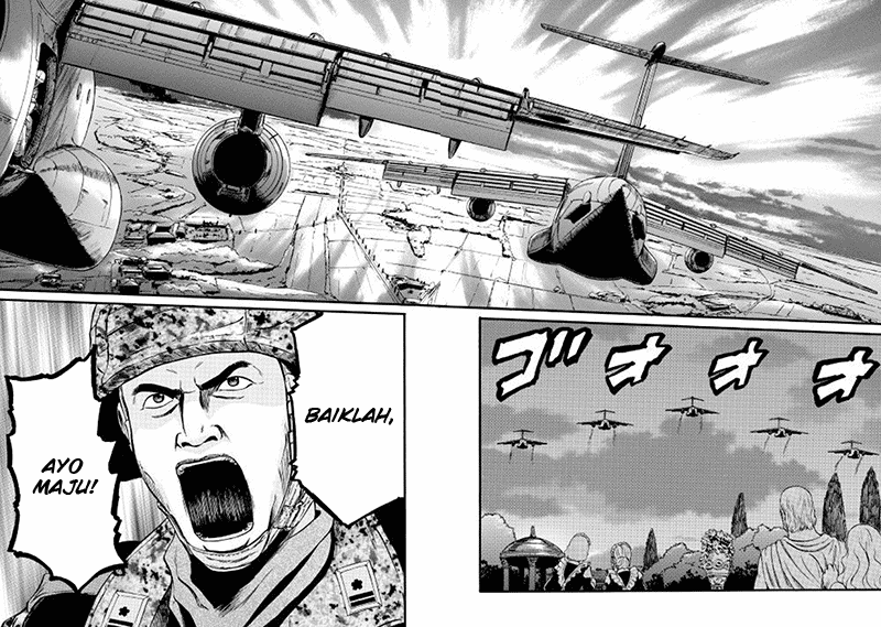 Gate – Jietai Kare no Chi nite Kaku Tatakeri Chapter 76 Gambar 8