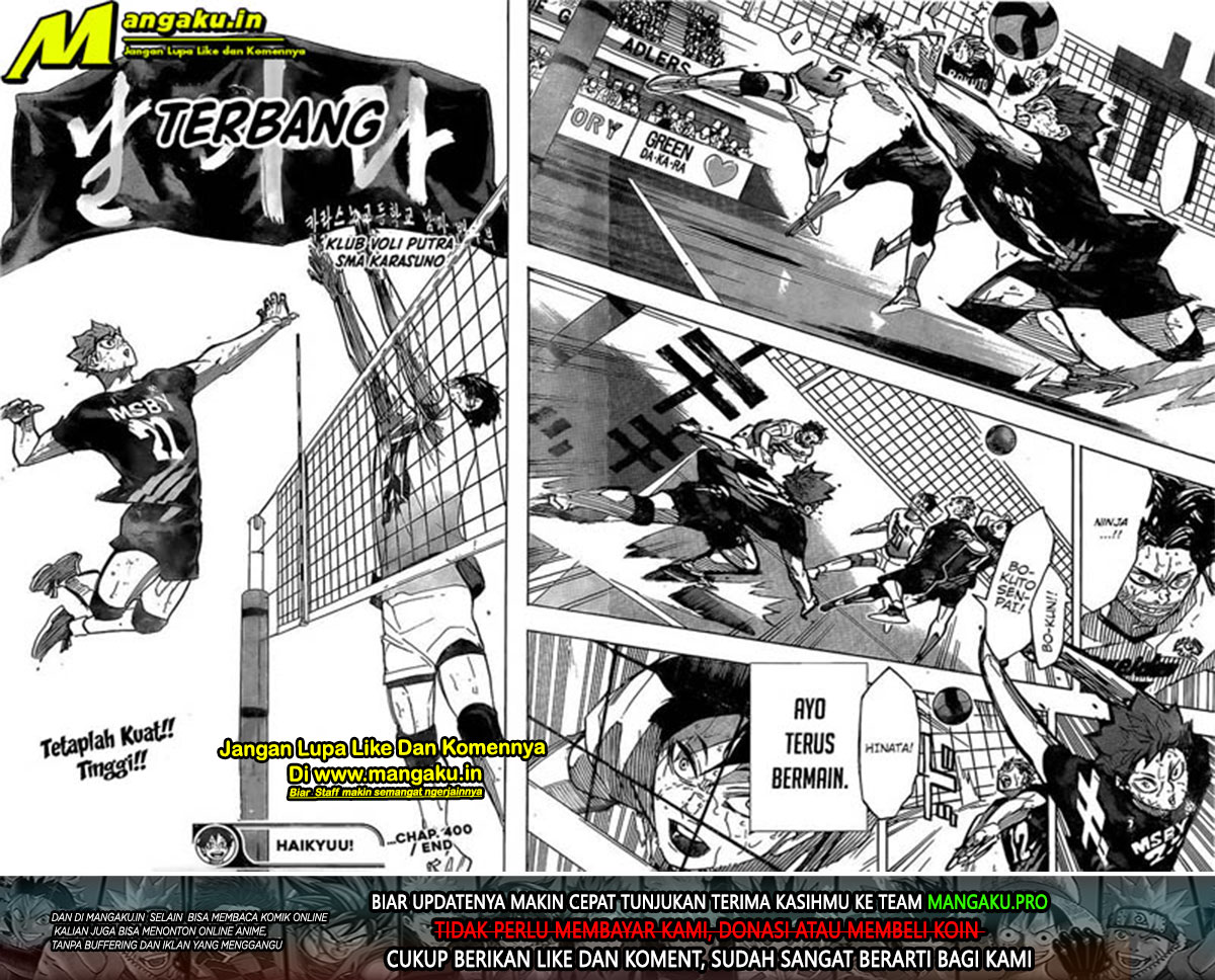 Haikyuu!! Chapter 400 Gambar 13