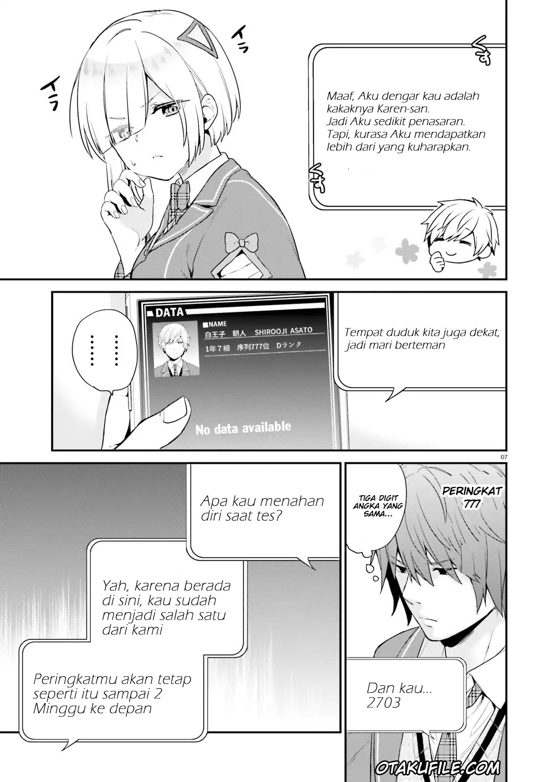 Jishou F-Rank no Oniisama ga Game de Hyouka sareru Gakuen no Chouten ni Kunrin suru Sou desu yo? Chapter 02 Gambar 7