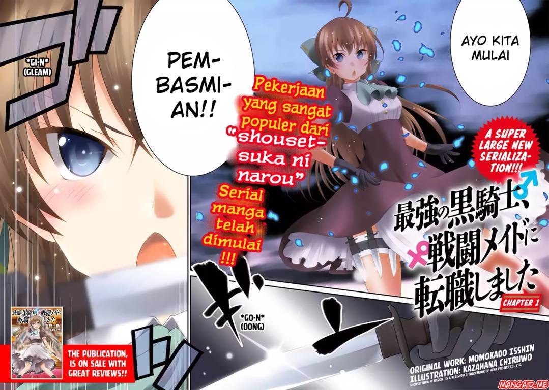 Saikyou no Kurokishi Sentou Maid ni Tenshoku shimashita Chapter 01 Gambar 3