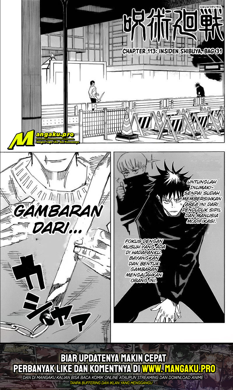 Manga Jujutsu Kaisen Chapter 113 gambar nomor 2