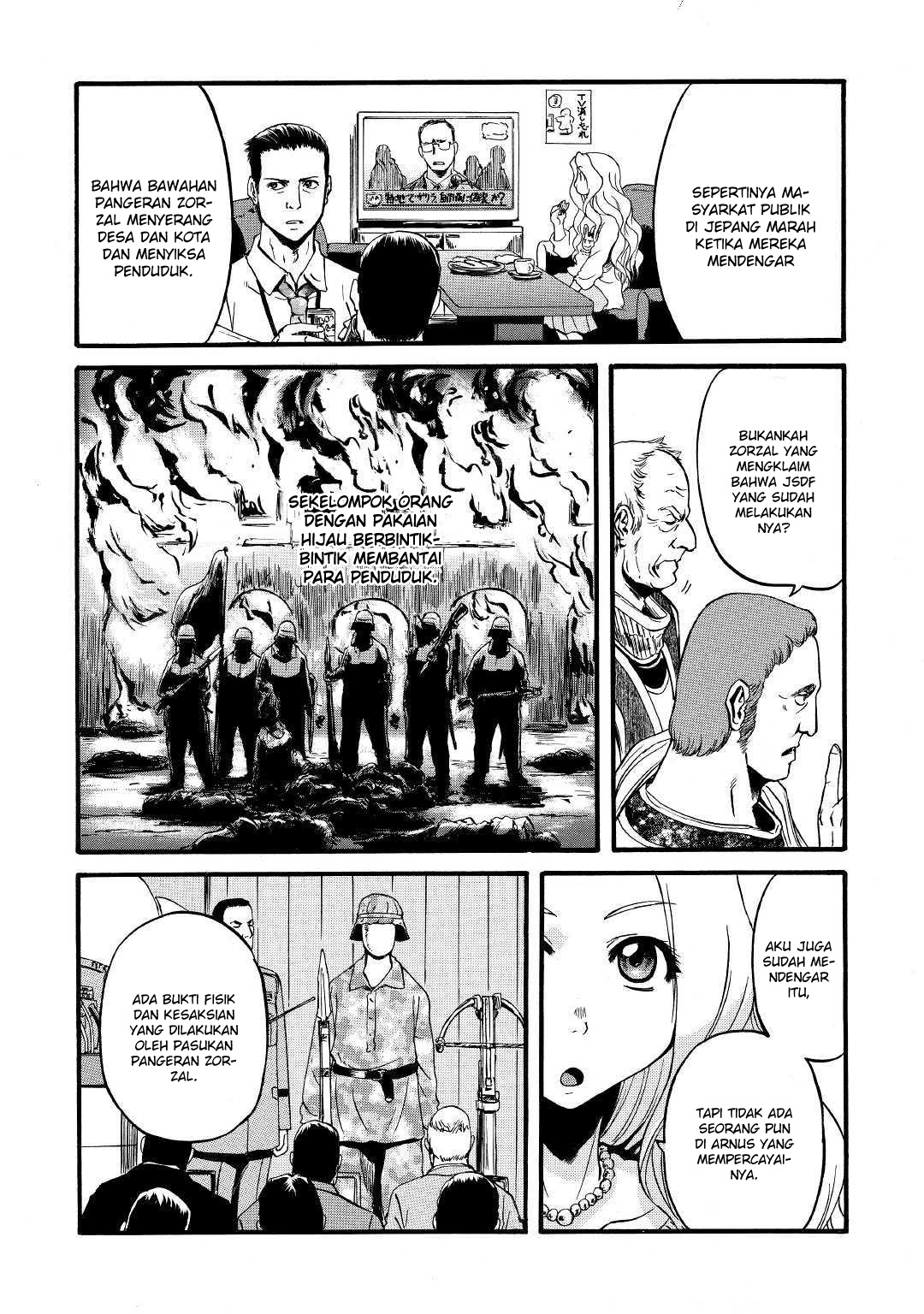 Gate – Jietai Kare no Chi nite Kaku Tatakeri Chapter 91 Gambar 17