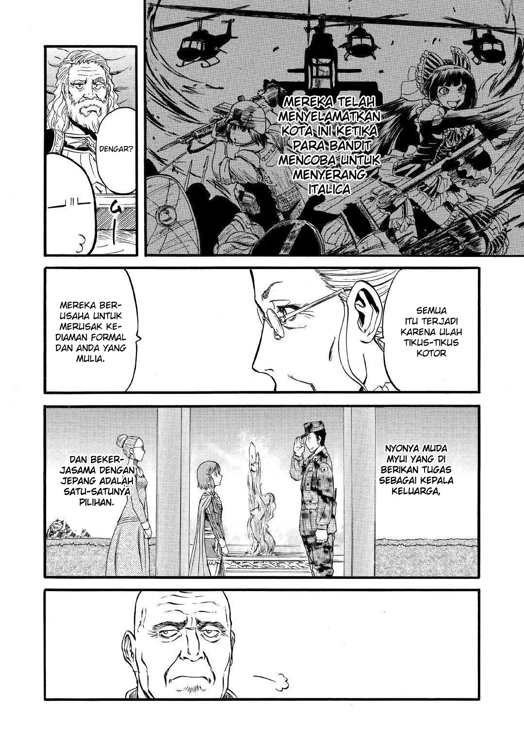 Gate – Jietai Kare no Chi nite Kaku Tatakeri Chapter 90 Gambar 18