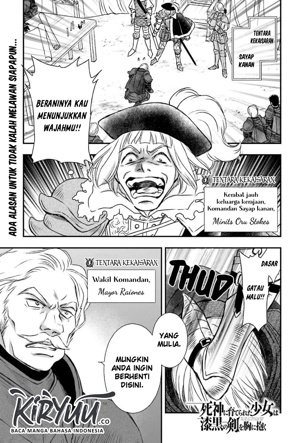 Manga Shinigami ni Sodaterareta Shoujo wa Shikkoku no Tsurugi wo Mune ni Idaku Chapter 08 gambar nomor 2