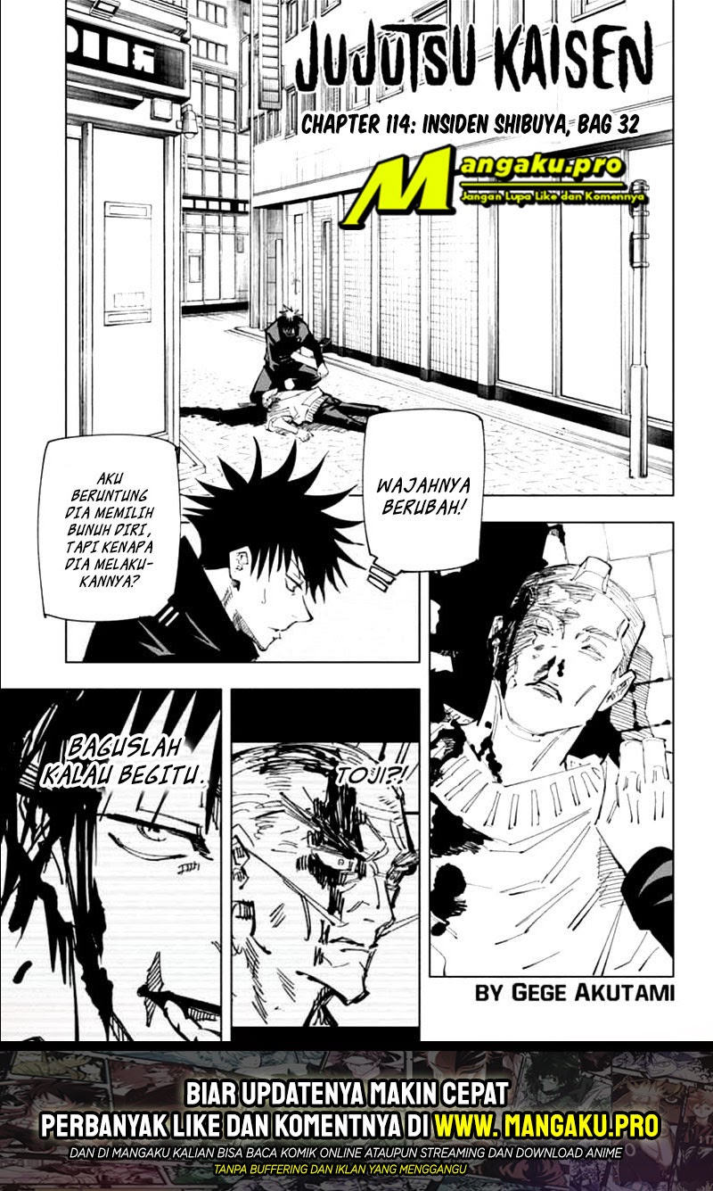 Manga Jujutsu Kaisen Chapter 114 gambar nomor 2