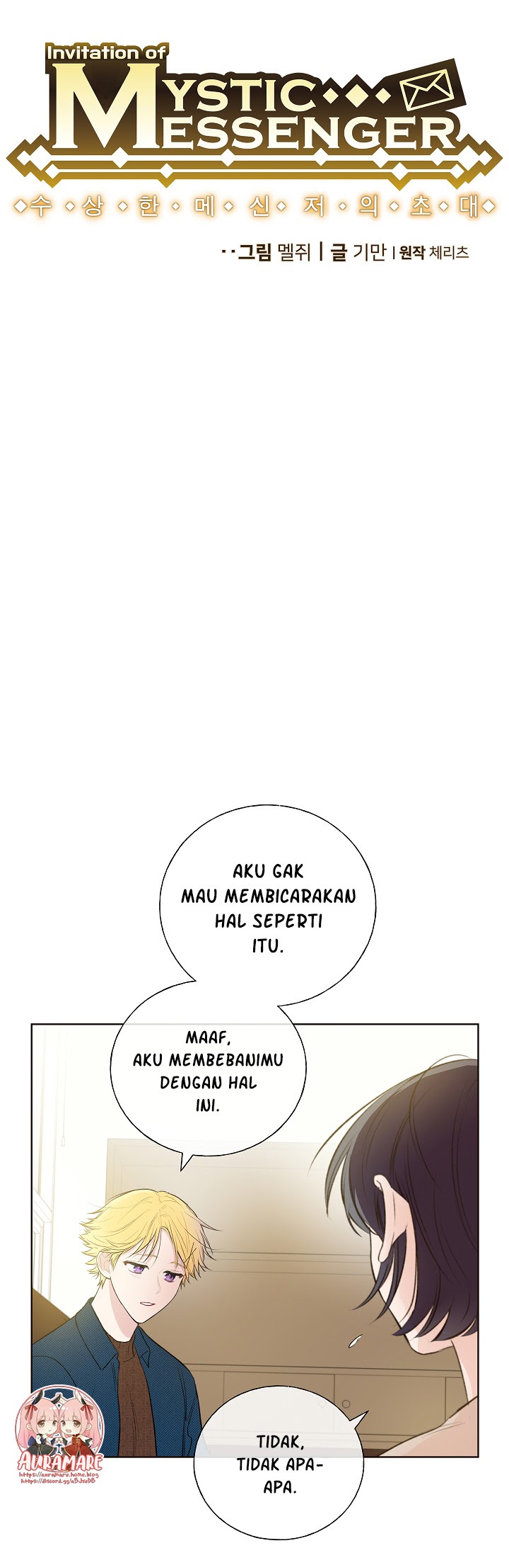 Manhwa Mystic Messenger Chapter 07 gambar nomor 2