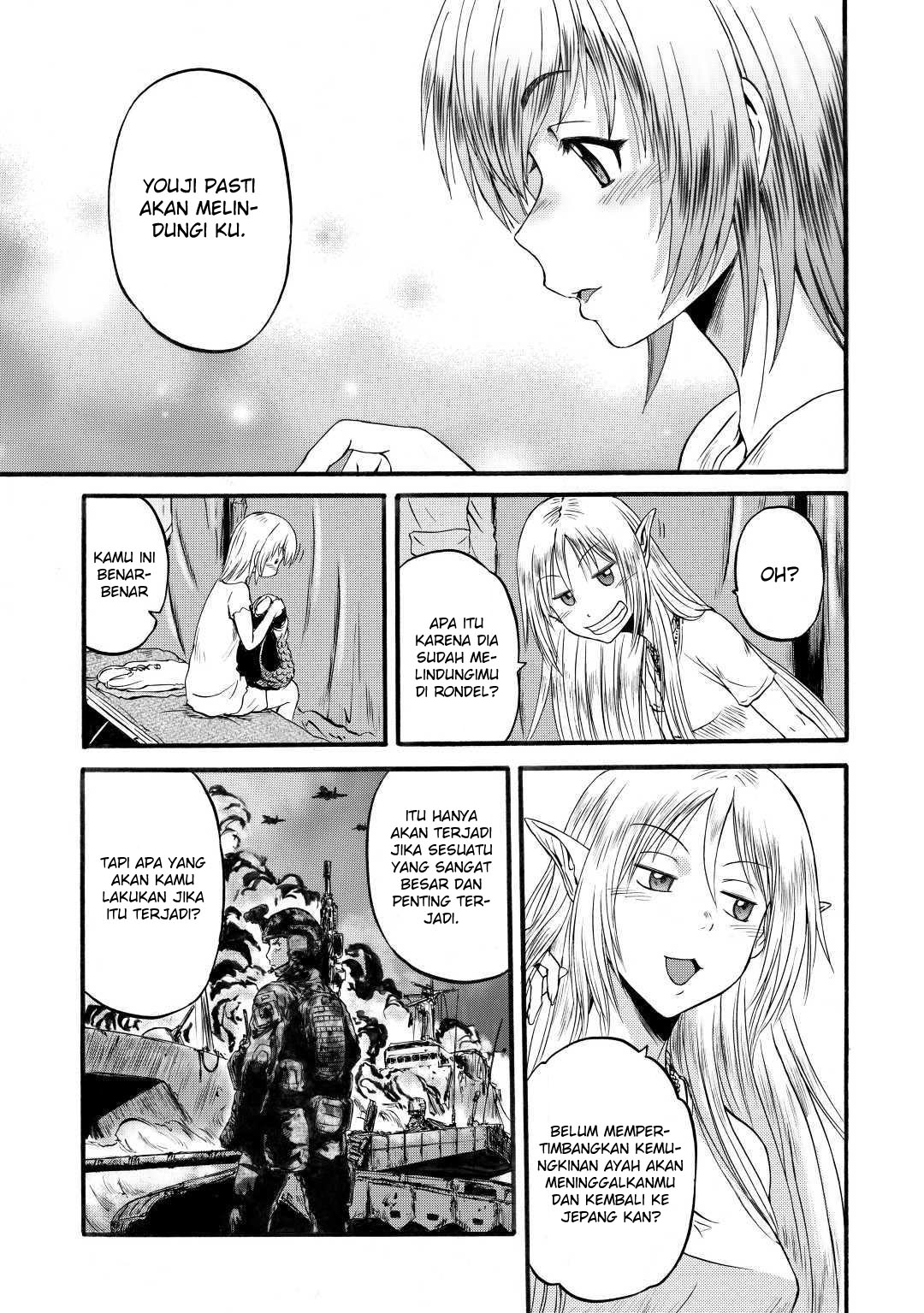 Gate – Jietai Kare no Chi nite Kaku Tatakeri Chapter 95 Gambar 37