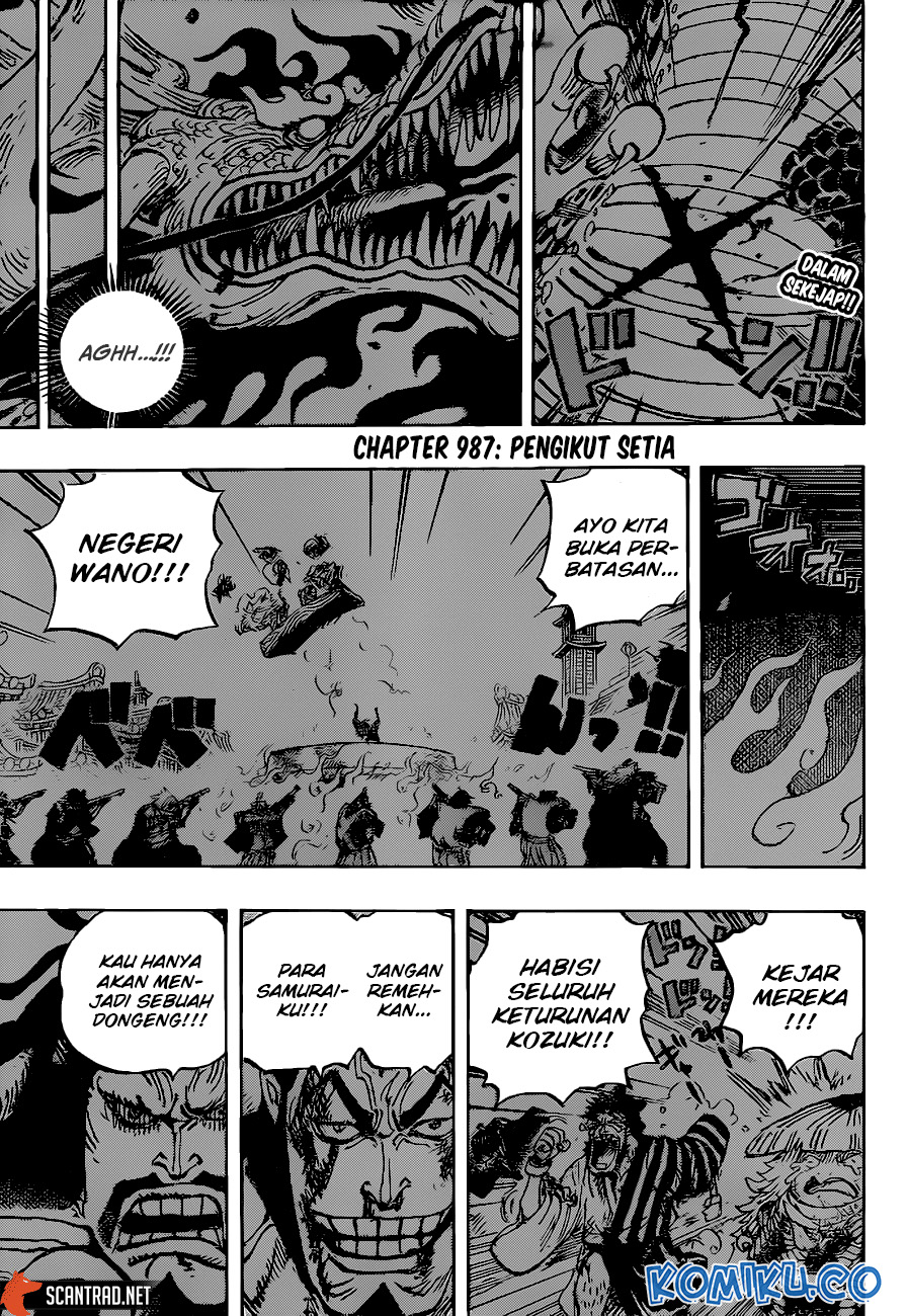 One Piece Chapter 987 Gambar 3
