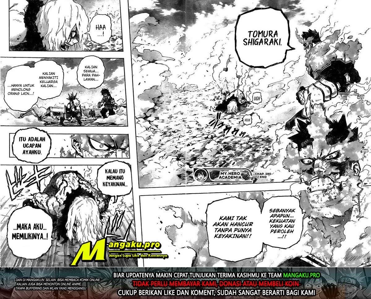 Boku no Hero Academia Chapter 280 Gambar 18