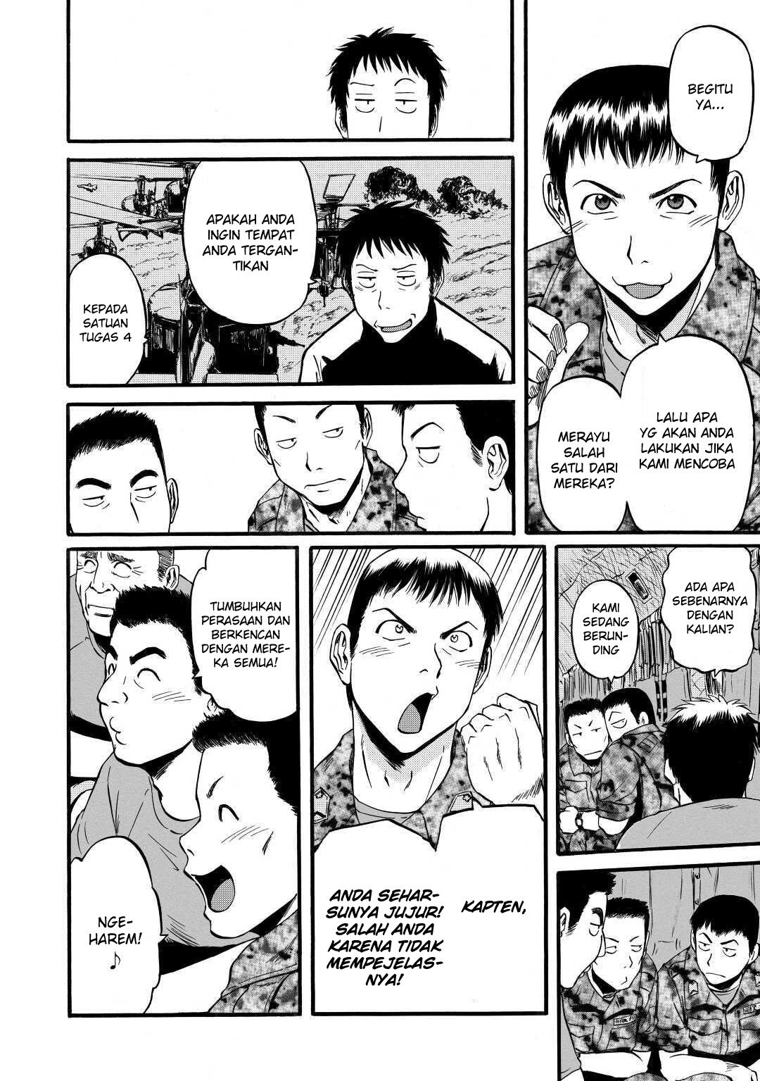 Gate – Jietai Kare no Chi nite Kaku Tatakeri Chapter 96 Gambar 14