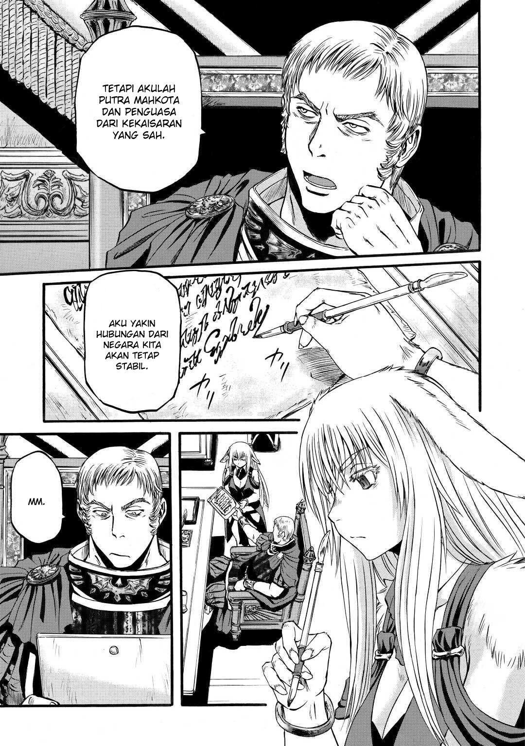 Gate – Jietai Kare no Chi nite Kaku Tatakeri Chapter 96 Gambar 19