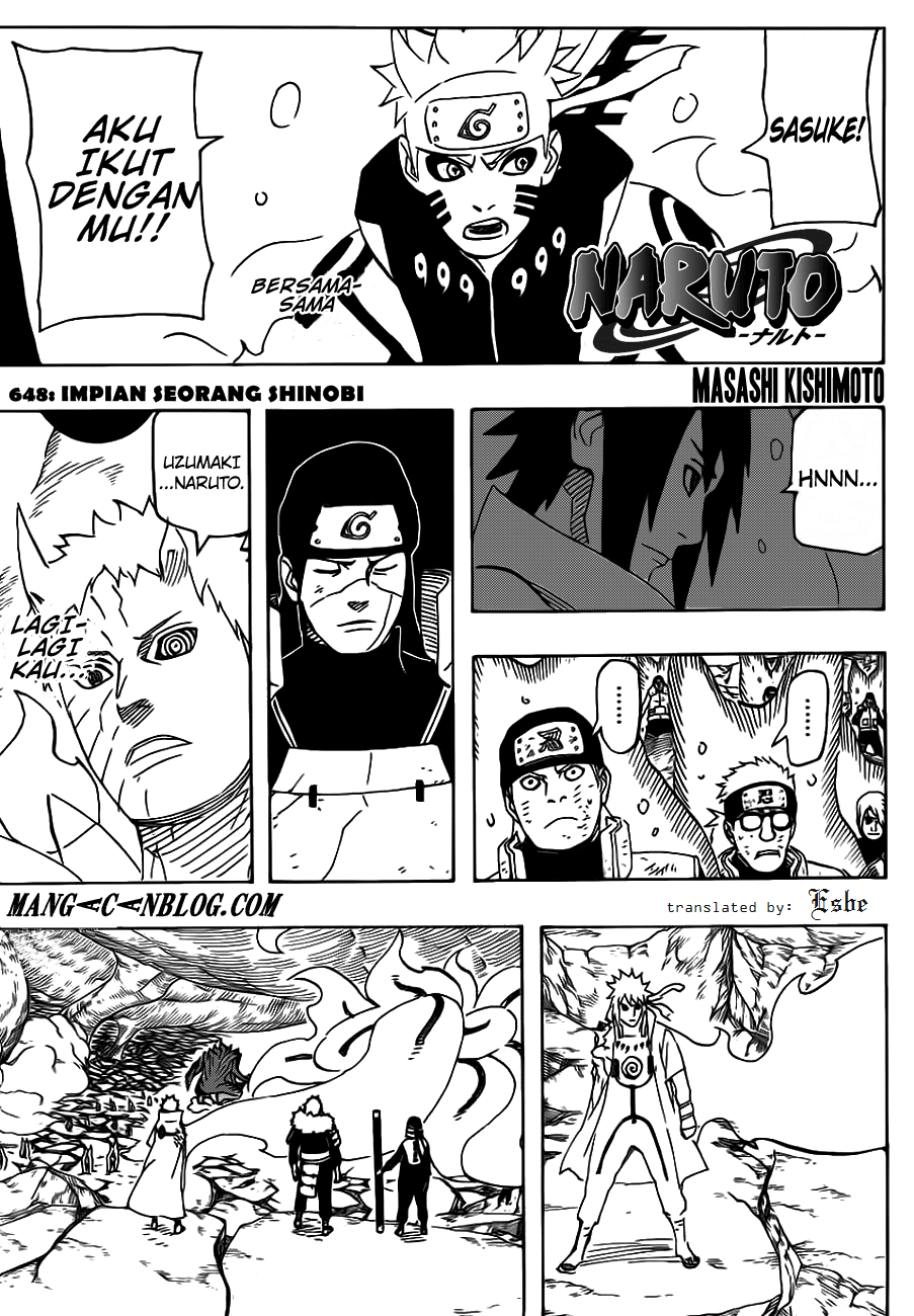 Komik Naruto Chapter 648 gambar nomor 1