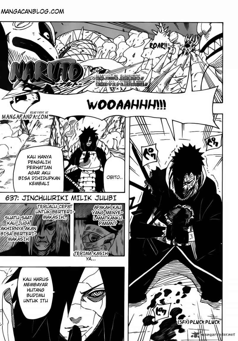 Komik Naruto Chapter 637 gambar nomor 1