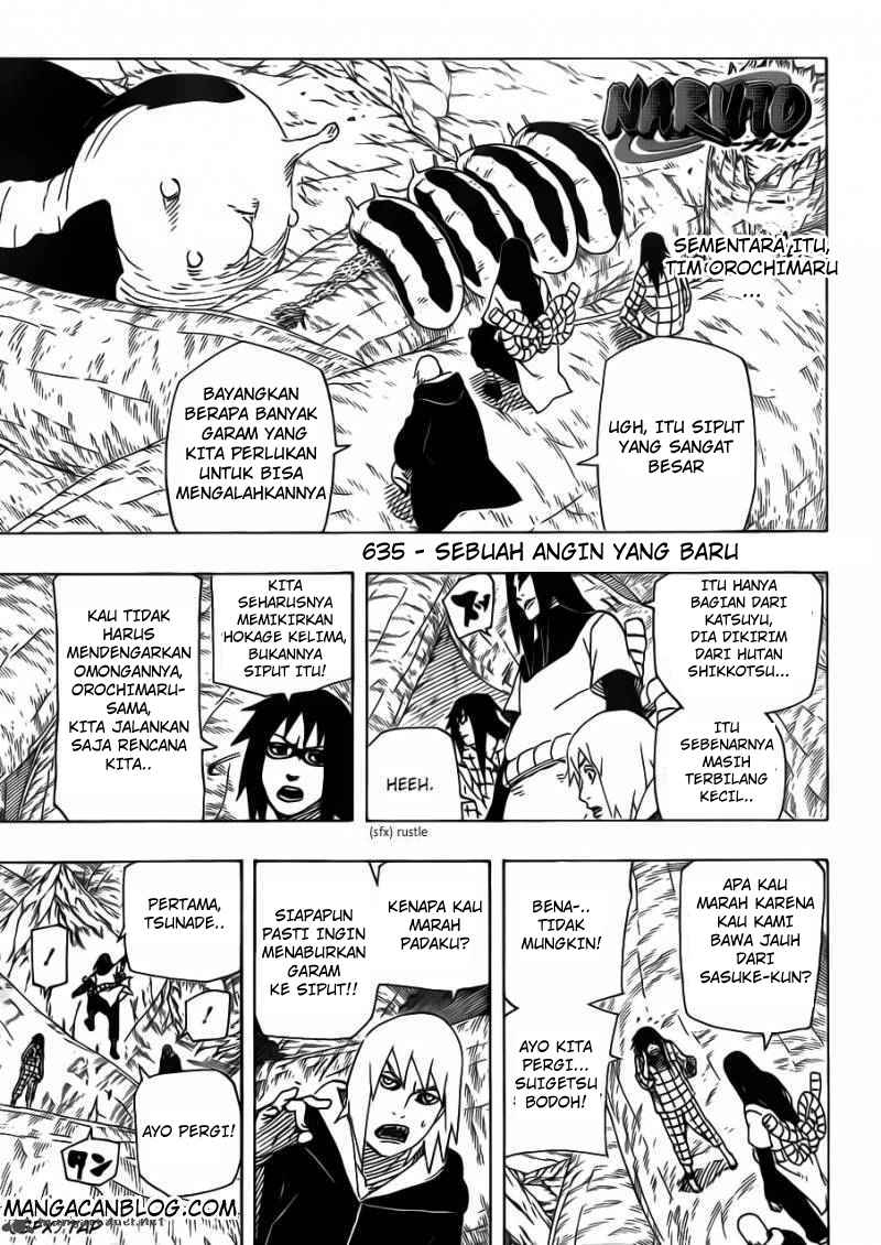 Komik Naruto Chapter 635 gambar nomor 1