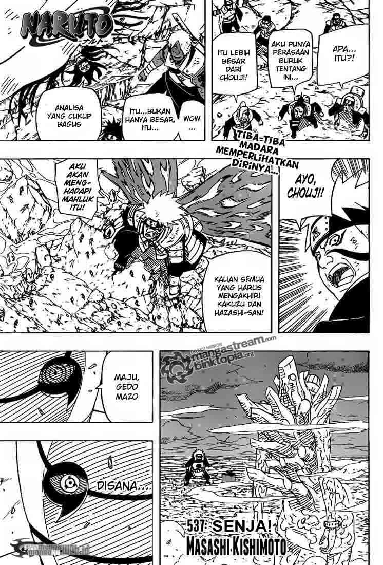 Komik Naruto Chapter 537 gambar nomor 1