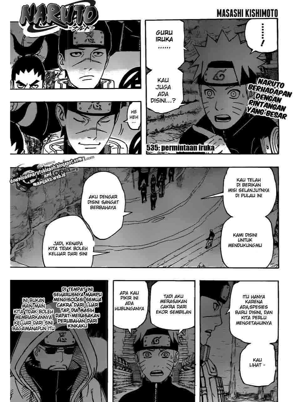 Komik Naruto Chapter 535 gambar nomor 1