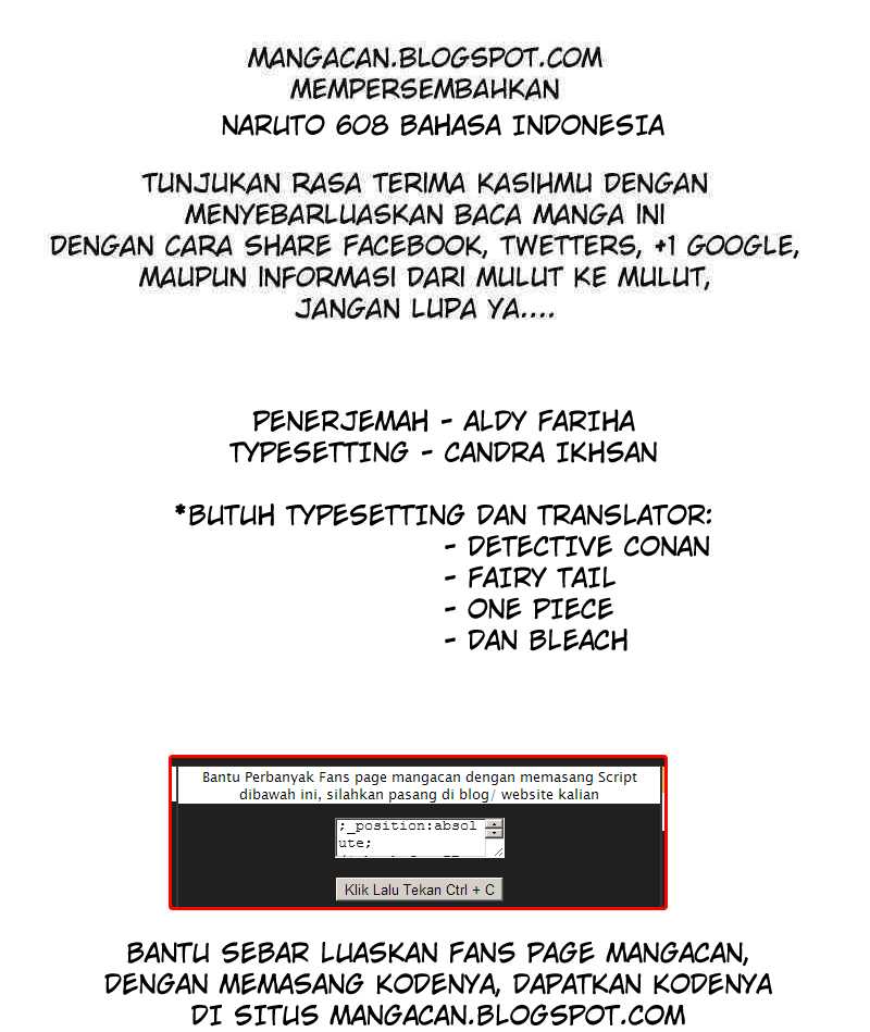 Komik Naruto Chapter 608 gambar nomor 1