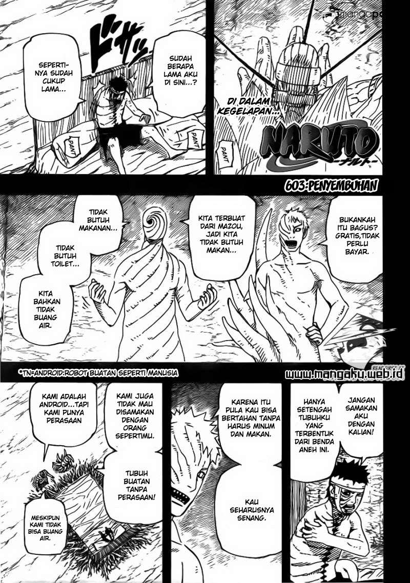 Manga Naruto Chapter 603 gambar nomor 2