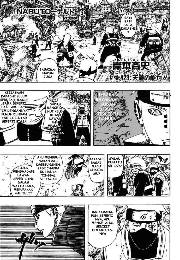 Manga Naruto Chapter 423 gambar nomor 2