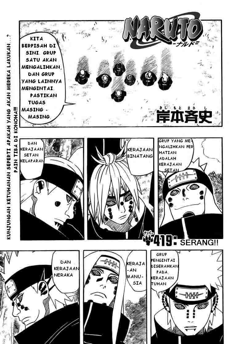 Manga Naruto Chapter 419 gambar nomor 2