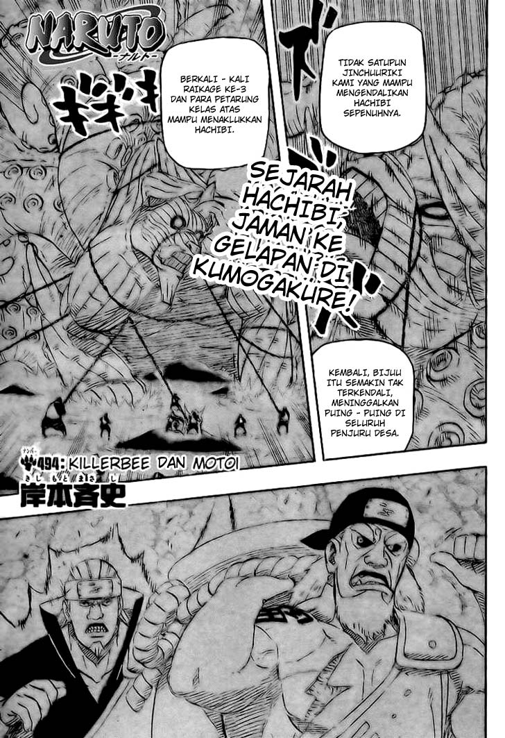 Komik Naruto Chapter 494 gambar nomor 1