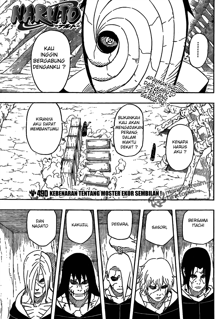 Komik Naruto Chapter 490 gambar nomor 1