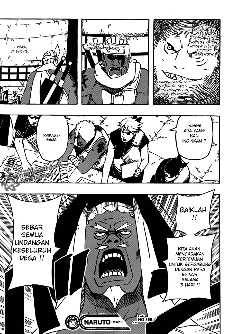 Naruto Chapter 490 Gambar 16