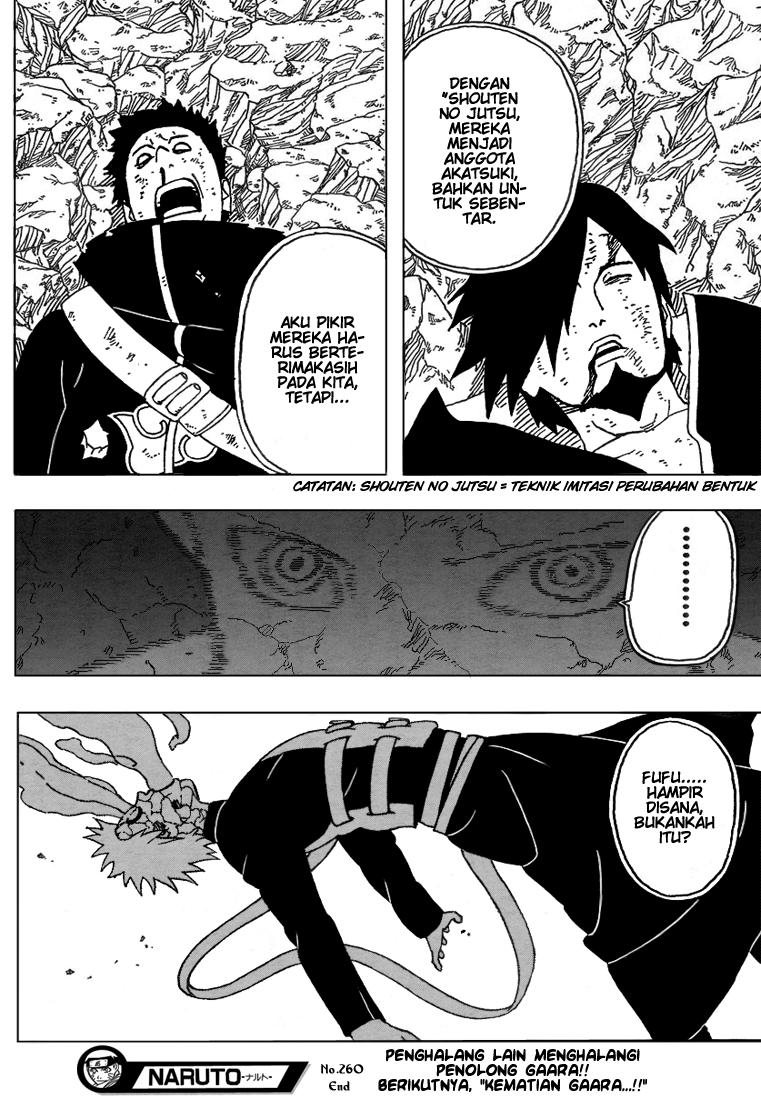 Naruto Chapter 260 Gambar 18