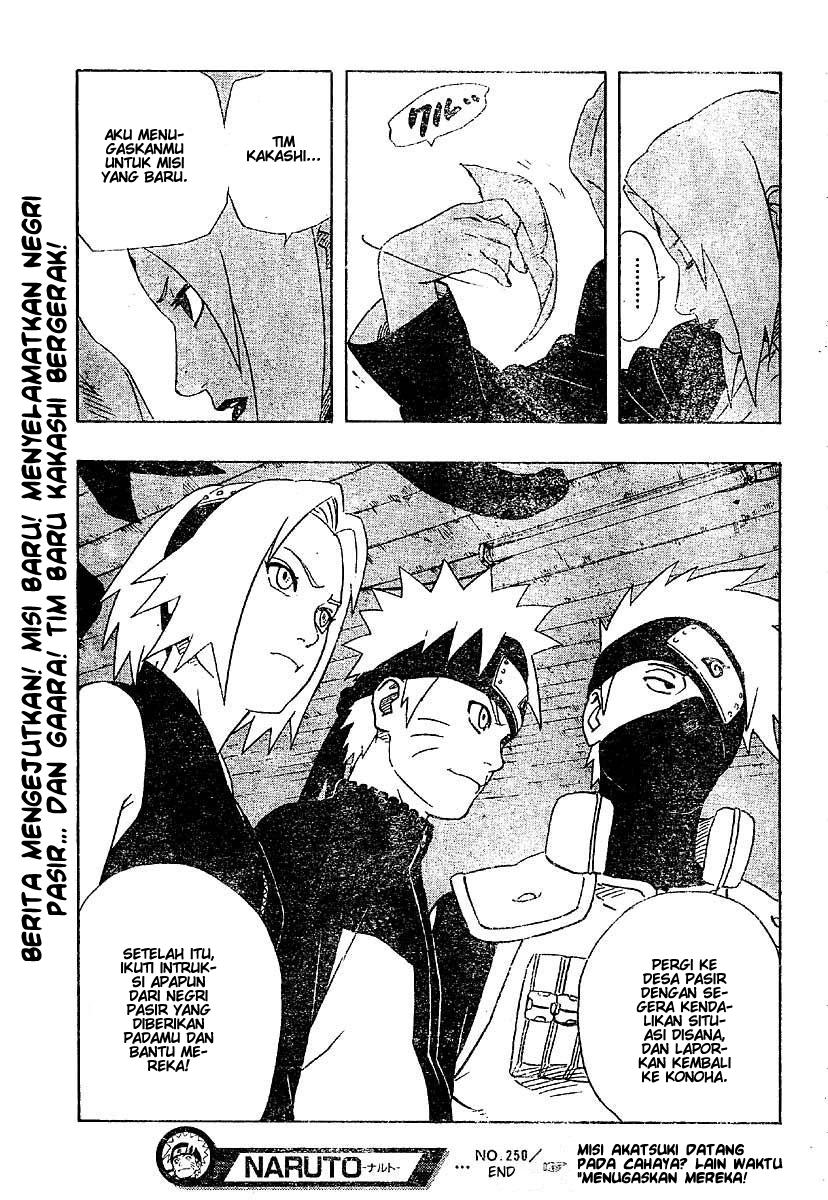 Naruto Chapter 250 Gambar 18