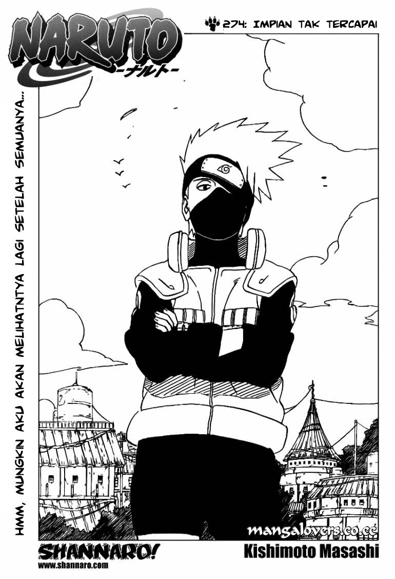 Komik Naruto Chapter 274 gambar nomor 1