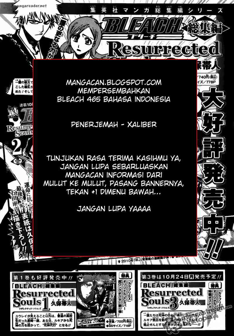 Bleach Chapter 465 Gambar 19