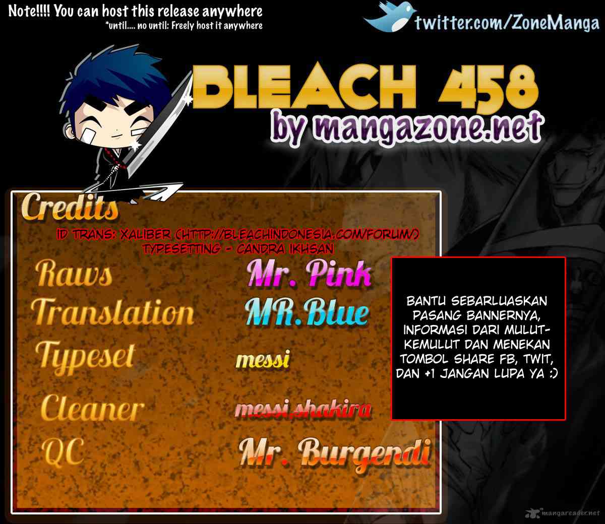 Komik Bleach Chapter 458 gambar nomor 1