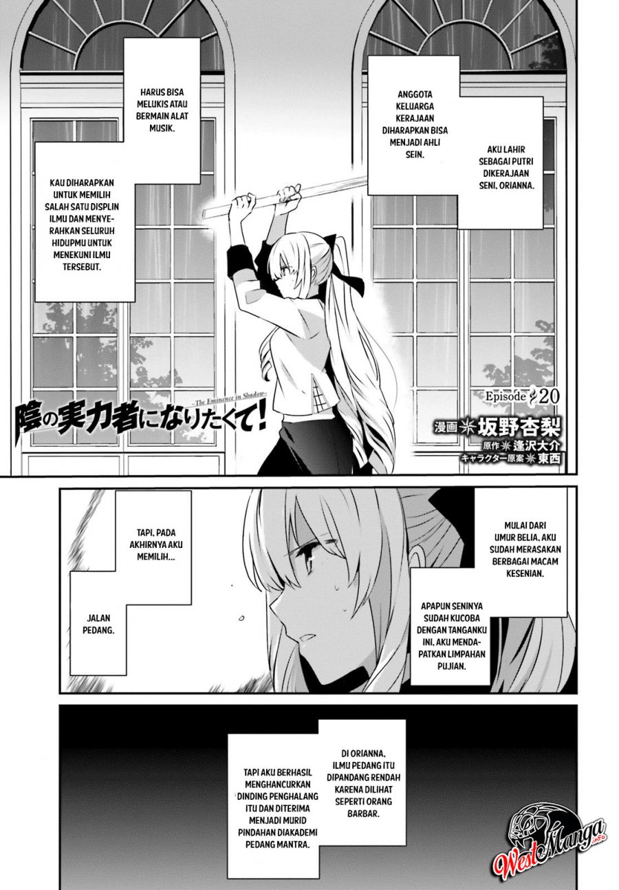 Manga Kage no Jitsuryokusha ni Naritakute Chapter 20 gambar nomor 2