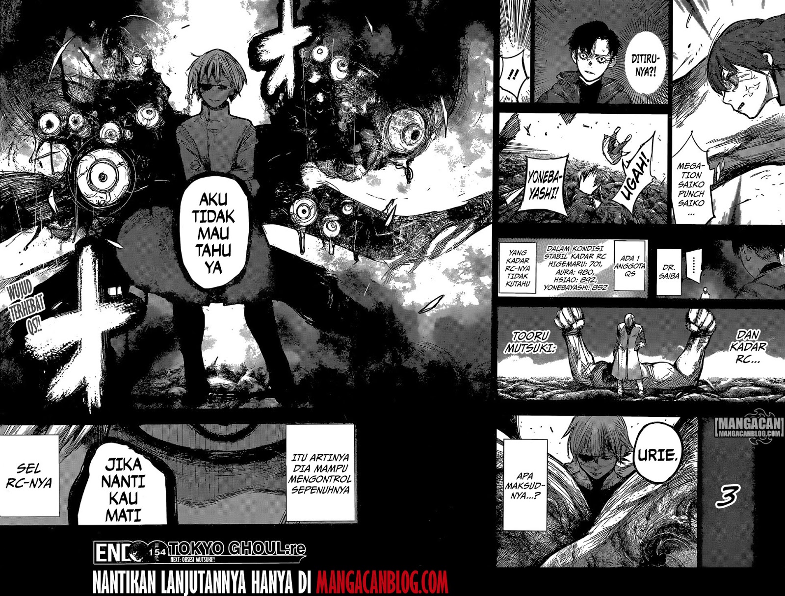 Tokyo Ghoul:re Chapter 154 Gambar 19