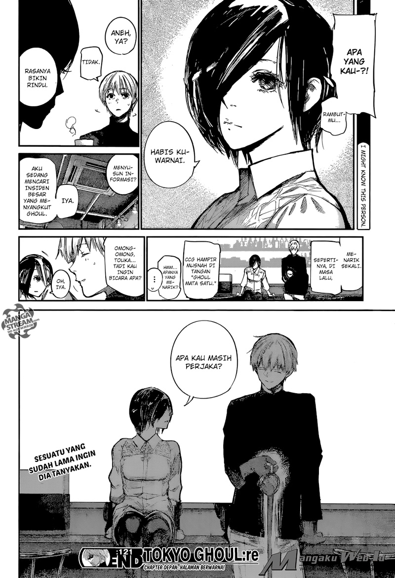 Tokyo Ghoul:re Chapter 121 Gambar 18