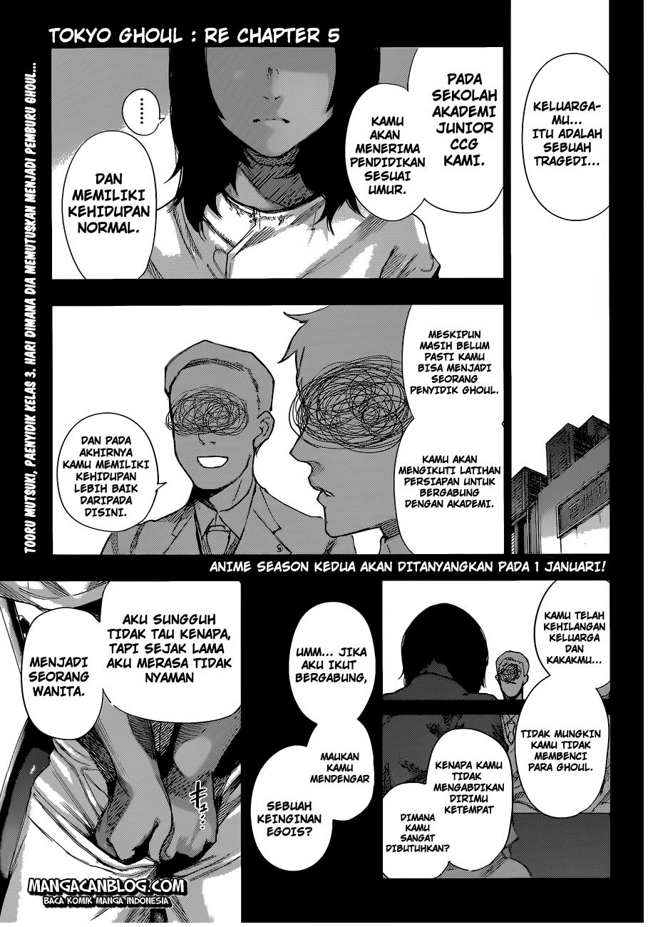 Manga Tokyo Ghoul:re Chapter 05 gambar nomor 2