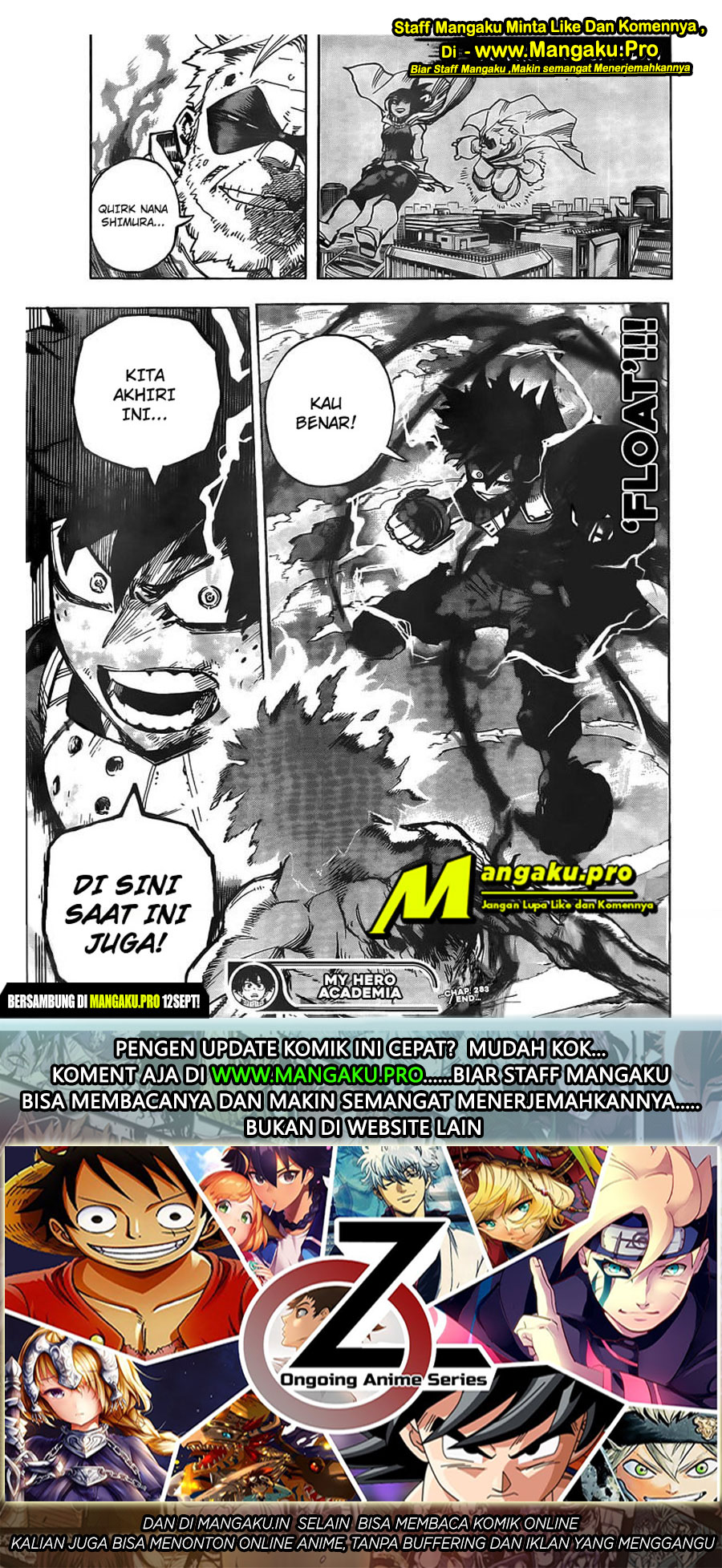 Boku no Hero Academia Chapter 283 Gambar 19
