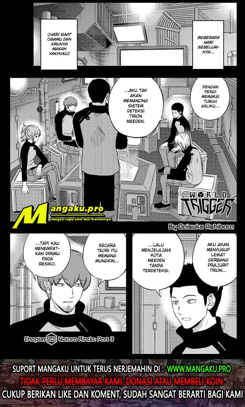Manga World Trigger Chapter 201 gambar nomor 2