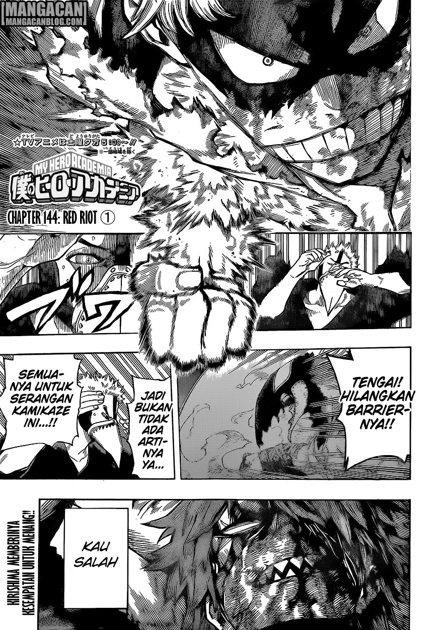 Komik Boku no Hero Academia Chapter 144 gambar nomor 1