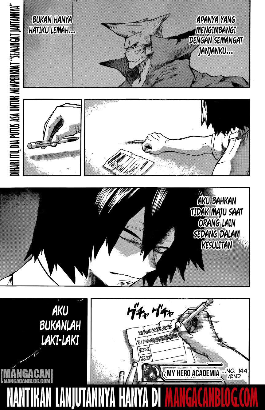 Boku no Hero Academia Chapter 144 Gambar 15