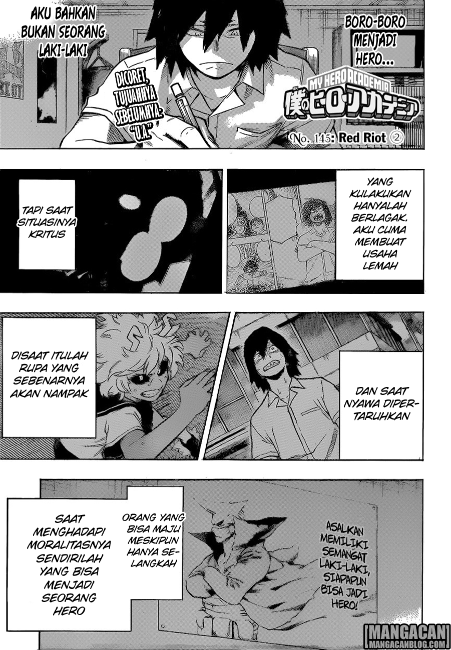 Komik Boku no Hero Academia Chapter 145 gambar nomor 1