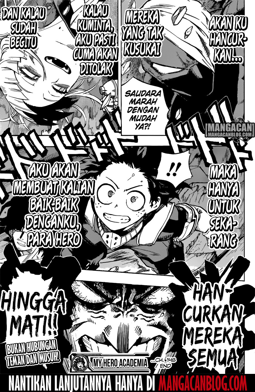 Boku no Hero Academia Chapter 148 Gambar 16
