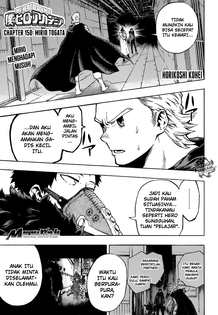 Manga Boku no Hero Academia Chapter 150 gambar nomor 2