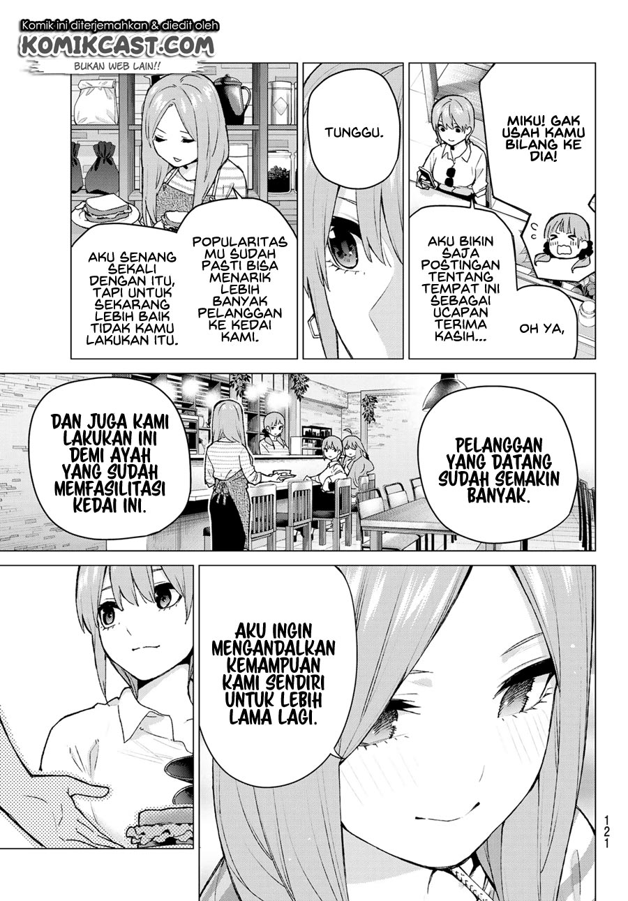 Go-toubun no Hanayome Chapter 121 Gambar 9